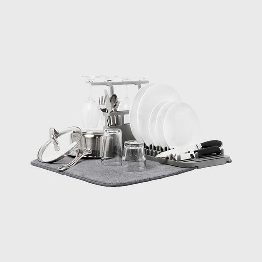 UDRY DISHRACK W/ DRY MAT  CHARCOAL