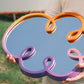 BUBBLE Mirror purple & orange