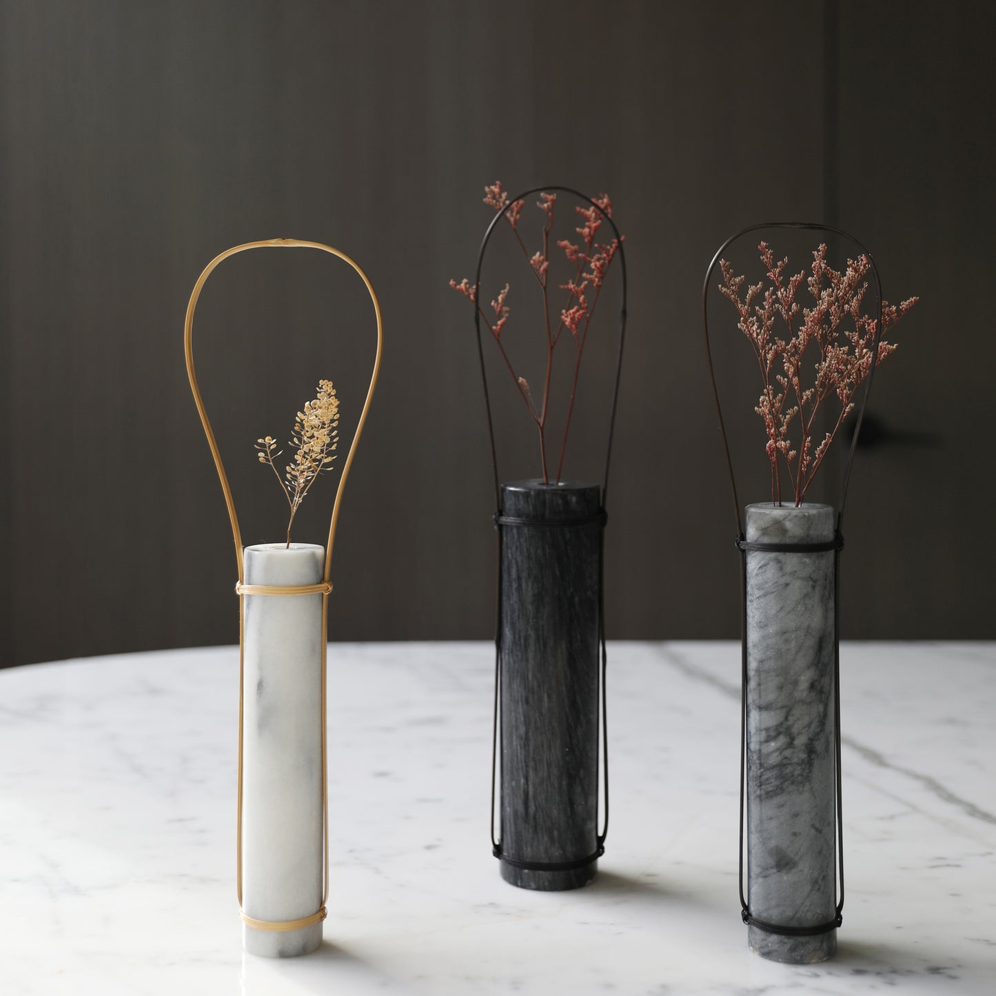 Bamboo-Marble Curve Vase